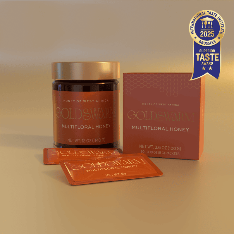 Signature Honey Set — 12 oz Jar + To Go Packets (20 ct) – Goldswarm