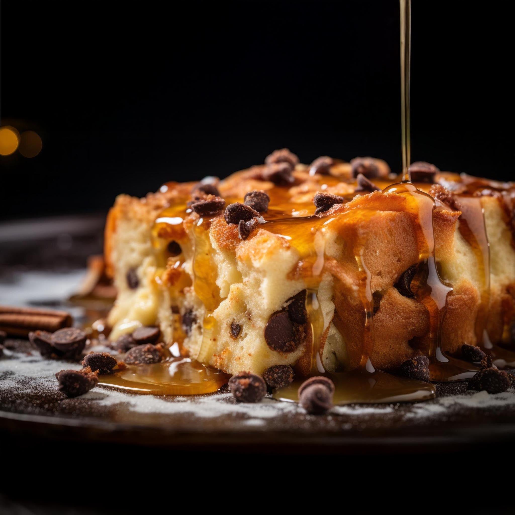 Goldswarm Honey French Brioche Bread Pudding with Chocolate