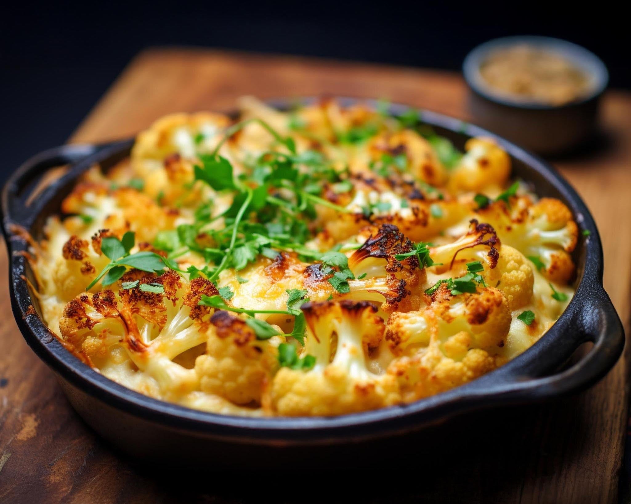 Gruyère e Pepe Cauliflower Gratinée