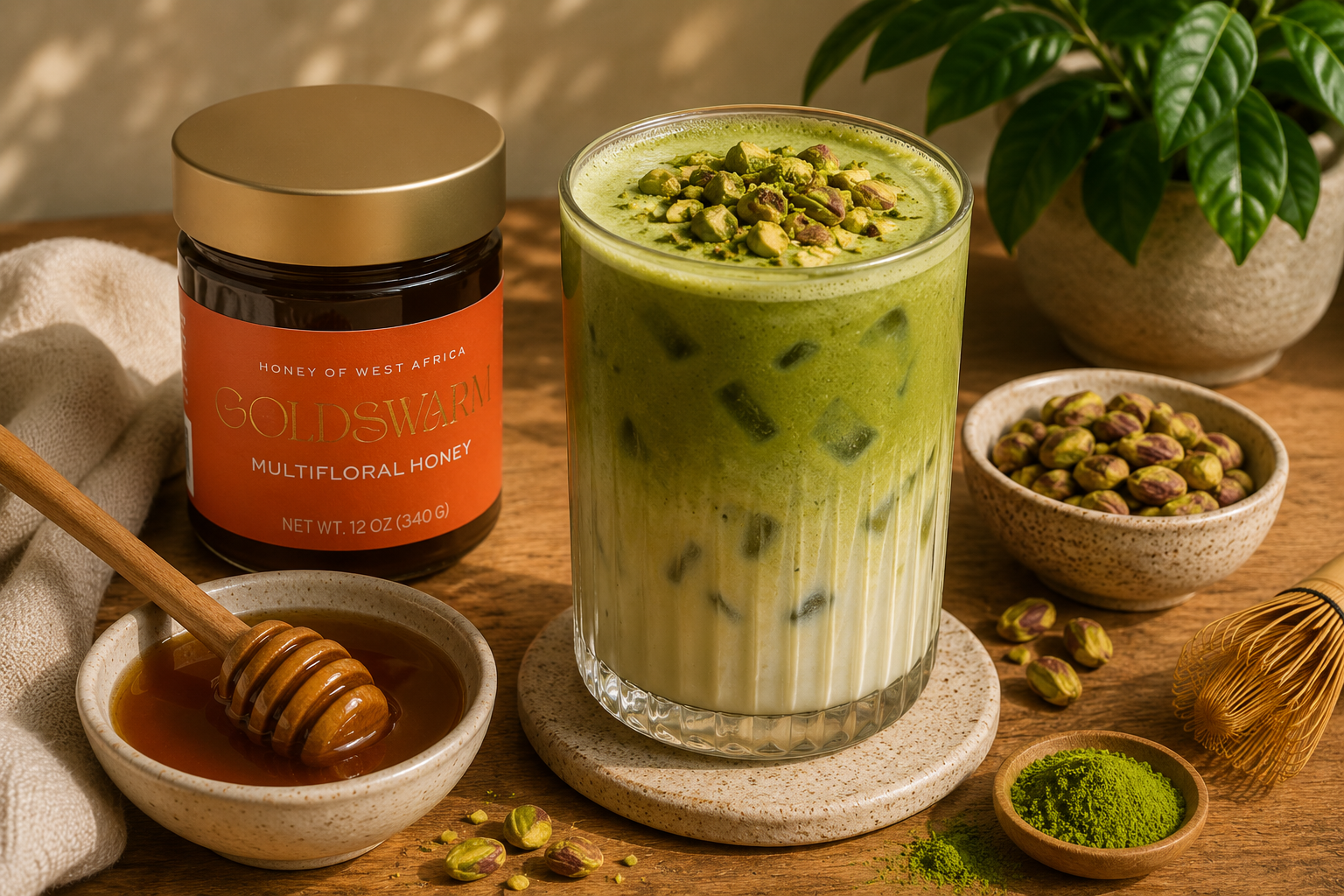 Pistachio Matcha with Honey: How to Make the Trending Latte (Hot or Iced)