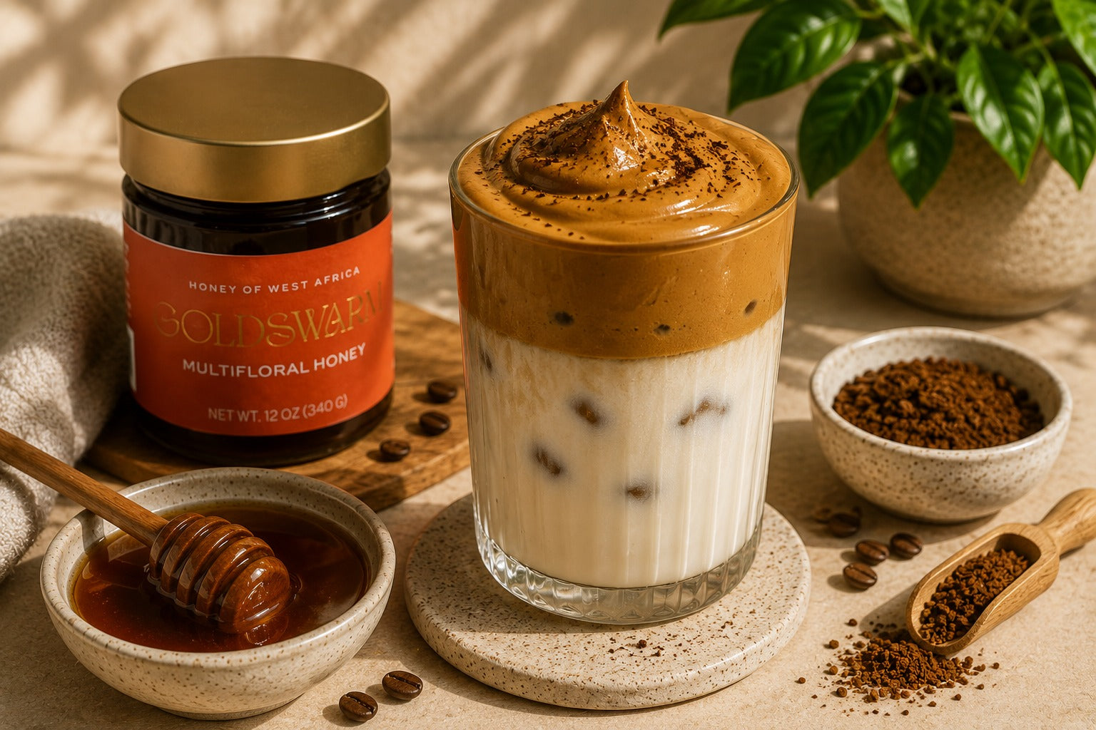 Dalgona Whipped Honey Coffee: The Right Way to Make It With Goldswarm Honey