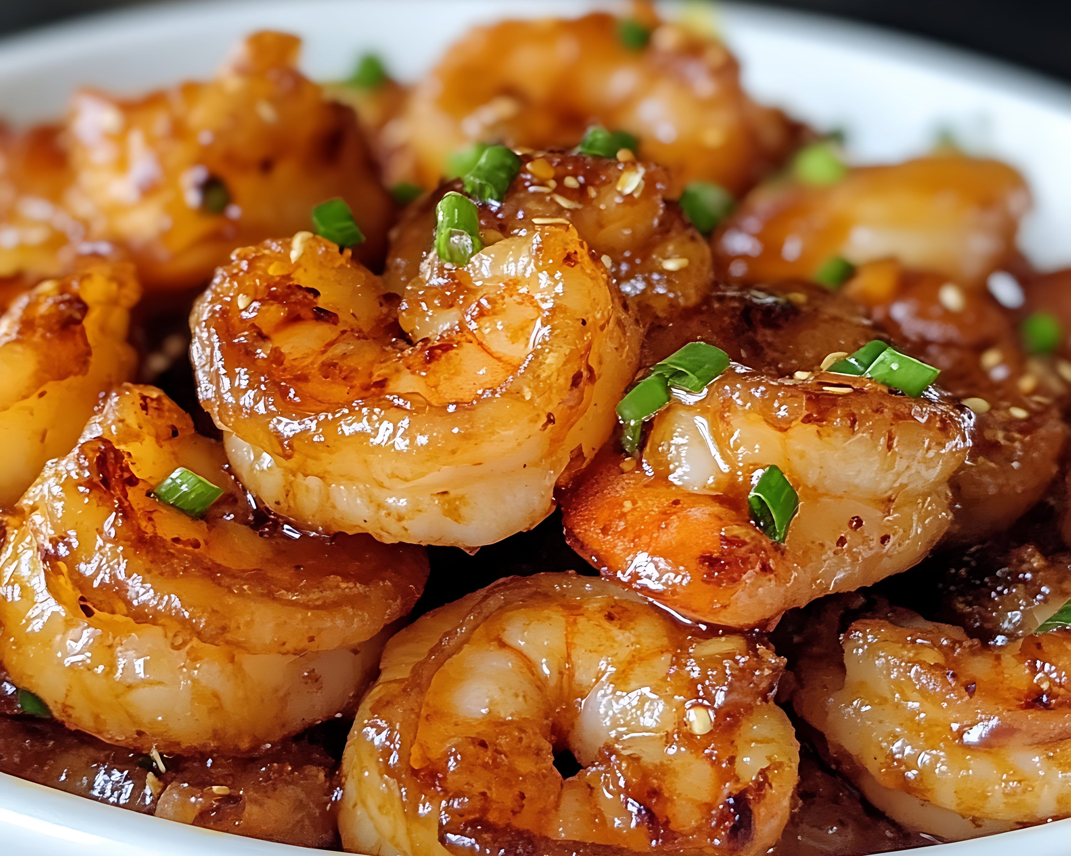 Honey Glazed Orange-Ginger Shrimp