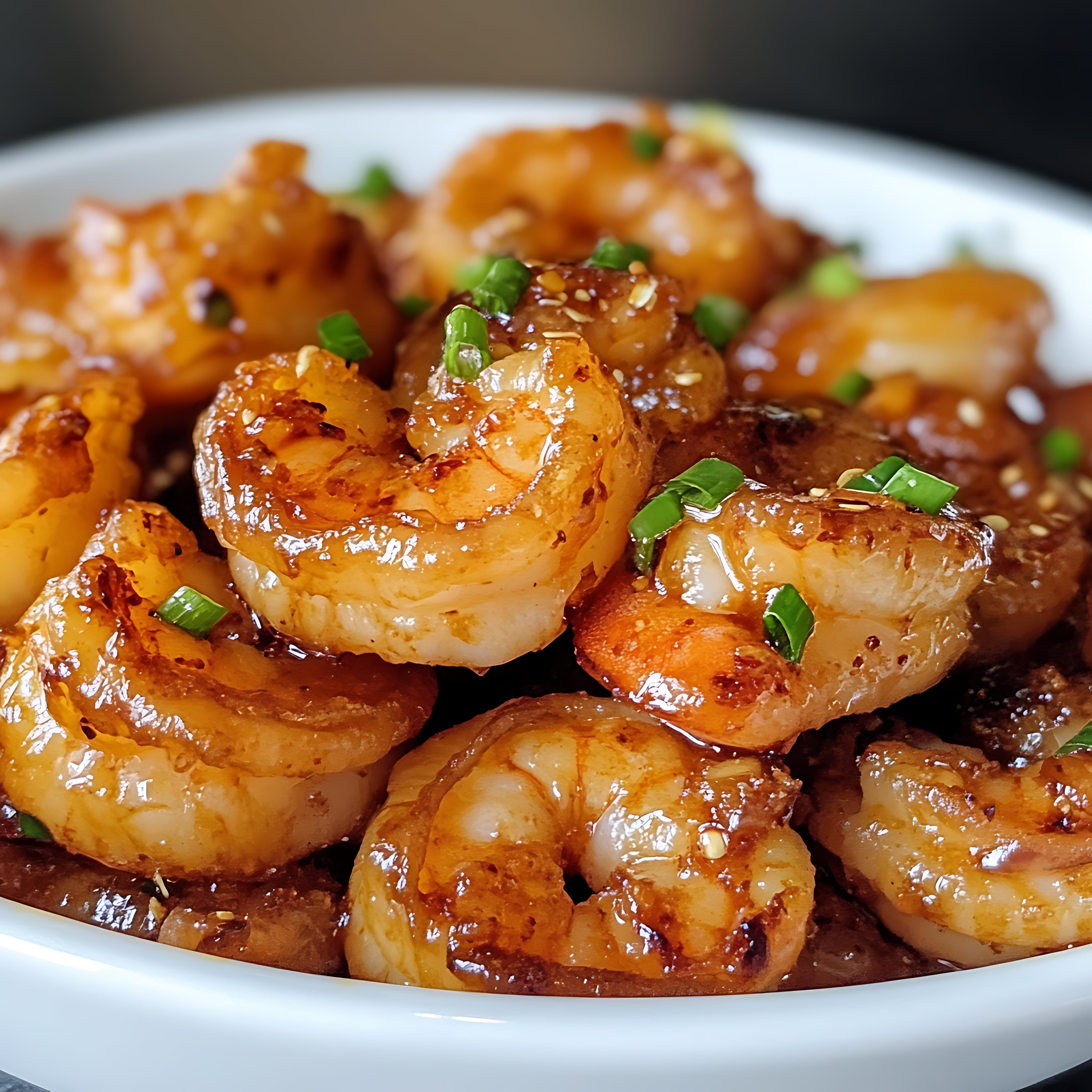 Honey Glazed Orange-Ginger Shrimp