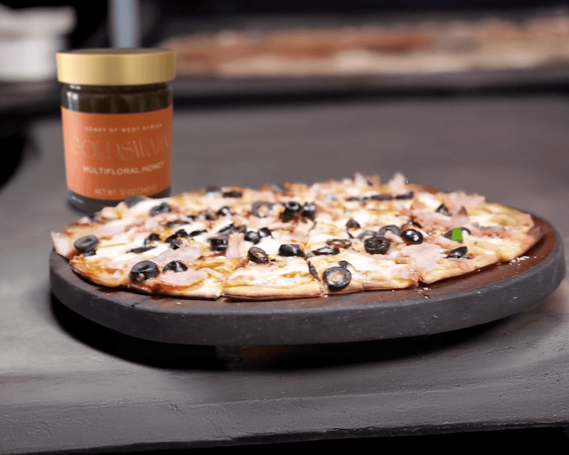 Hot Honey Pizza with Goldswarm