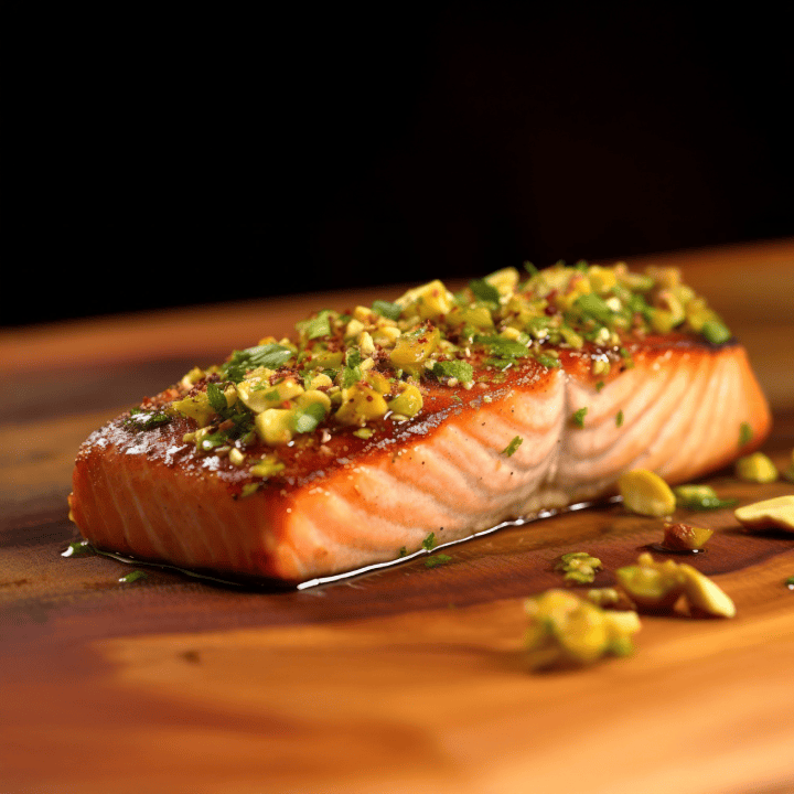 Goldswarm Honey Salmon Dijonnaise – Plain or with Pistachio Crust